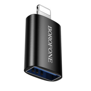 Borofone Adapter BV26 - USB to Lightning - black