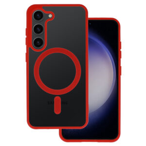 Acrylic Color Magsafe Case for Samsung Galaxy S25 FE red