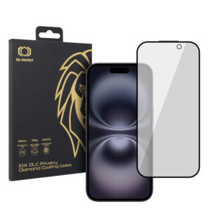 Tempered glass Tel Protect 10X Privacy DLC Diamond Coating for Iphone 16/15/14 Pro