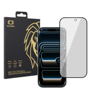 Tempered glass Tel Protect 10X Privacy DLC Diamond Coating for Iphone 17 Pro Max