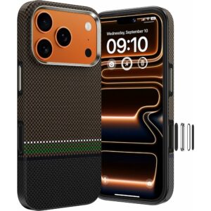 Benks Magnetic Armor Pro Prestige Kevlar 600D Case (C.K.FL.AP.GD.Y070) for Iphone 17 Pro Max/18 Pro Max (Camera Control Button)