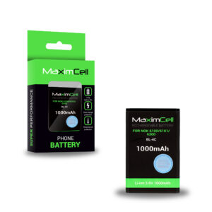 Maximcell Battery for Nokia 6100/6101/6300 (BL-4C) 1000mAh Li-ion