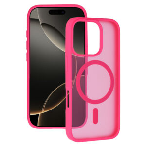 Tel Protect Aura Matte Magsafe Case for Iphone 15 Pro hot pink