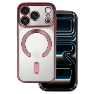 Metallic Magsafe Case for Iphone 17 Pro Max Pink