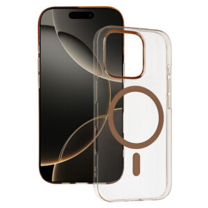 Transparent Slim Magsafe Case do Iphone 15 Pro desert