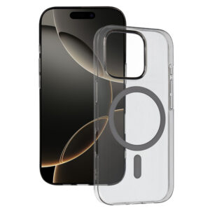 Transparent Slim Magsafe Case do Iphone 14 Pro graphite