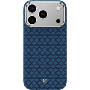 Benks Magnetic Armor Air Armor Grid Kevlar Case Metal Frame 600D (C.K.FL.AP.BE.0069) for Iphone 17 Pro/18 Pro blue