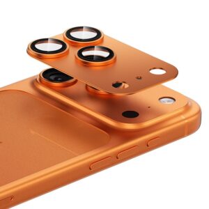 Benks Tempered glass Glass Warrior Metal Integrated Lens Protector (C070) for Iphone 17 Pro Max / 18 Pro Max (lens 3 pieces) orange