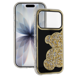 Teddy Bear Case for Iphone 17 Pro Max gold