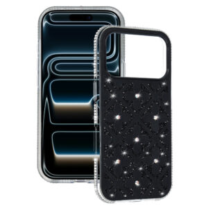 Flower Case for Iphone 16 Pro black