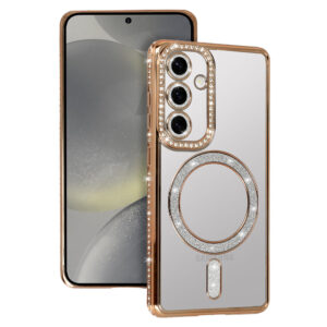 Bling Magsafe Case for Samsung Galaxy S26 Plus gold