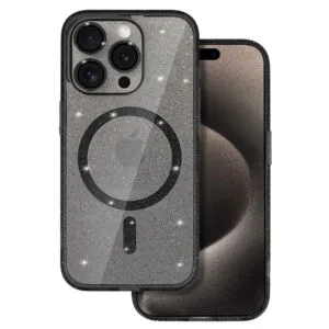Glitter Magsafe Case for Samsung Galaxy S26 black clear