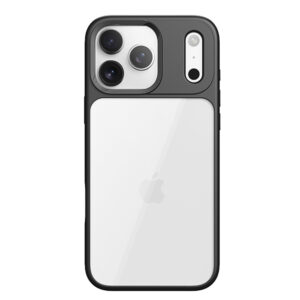 Rock Guard Lens Protection Series Case for Iphone 17 Pro Max transparent-black