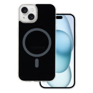 Glossy Magsafe Case for Iphone 15 black