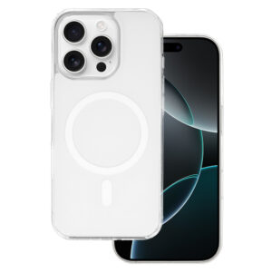 Glossy Magsafe Case for Iphone 16 Pro white