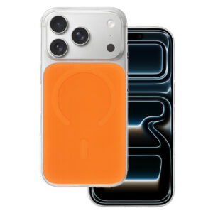 Glossy Magsafe Case for Iphone 17 Pro Max orange