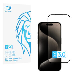 Tempered glass Tel Protect 10X AR 3.0 AntiReflective Titanium forIphone 15 Pro Max (envelope)