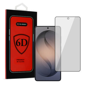 Tel Protect Full Glue 6D Privacy Tempered Glass for SAMSUNG GALAXY S26 ULTRA BLACK (with fingerprint unlock)