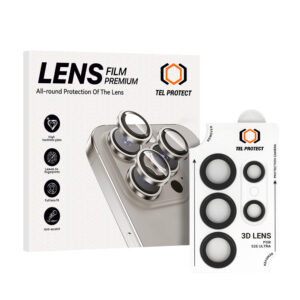 Tempered glass Tel Protect 3D Lens on camera for Samsung Galaxy S26 Ultra black (lens 5 pieces)