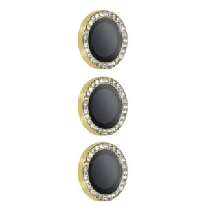 Tempered Glass HARD DIAMOND for camera (LENS) for Samsung Galaxy S26 Plus gold (lens 3 pieces)