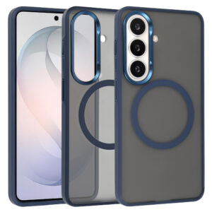 Liavec Soft Case Metal Frame for Samsung Galaxy S26 navy