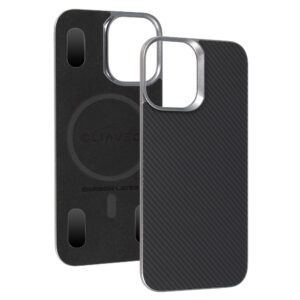 Liavec Carbon Layer Magsafe Aramid Fiber Cover for Iphone 17 black
