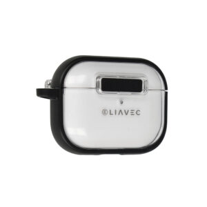 Liavec SlideLock Case for Apple AirPods Pro 3 transparent-black