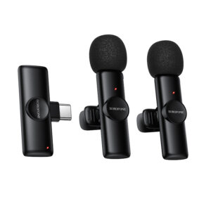 Borofone Lavalier wireless microphone BFK16A Winner Type C black - 2 pieces