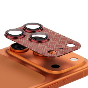 Benks Tempered glass Armor Warrior Lens (OR70) for Iphone 17 Pro Max / 18 Pro Max ArmorGrid orange (camera island)