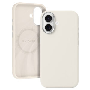 Liavec Silky Case with Metal Camera Frame for Iphone 17 beige