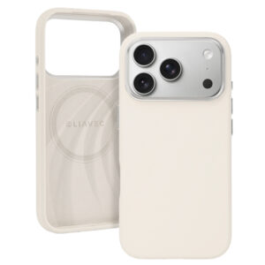 Liavec Silky Case with Metal Camera Frame for Iphone 17 Pro Max beige