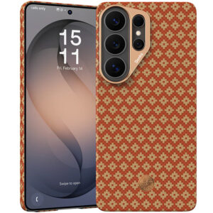 Benks Magnetic Armor Air Armor Grid Kevlar Case Metal Frame 600D (C.K.FL.SA.GD.A050) for Samsung Galaxy S26 Ultra orange
