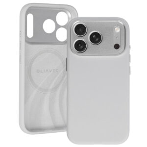Liavec Silk Shield Case with Metal Camera Frame for Iphone 18 Pro/17 Pro gray