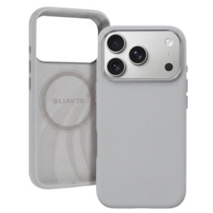 Liavec Silky Case with Metal Camera Frame for Iphone 18 Pro/17 Pro gray