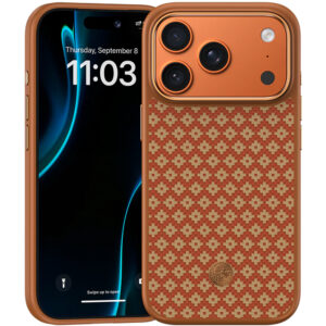 Benks Magnetic Armor Pro Armor Grid Kevlar Case Metal Frame 600D (C.K.FL.AP.GD.F070) for Iphone 17 Pro Max/18 Pro Max orange