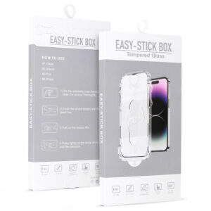 Tempered Glass Full Glue Easy-Stick Box for IPHONE 17 PRO MAX/18 PRO MAX BLACK