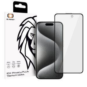 Tempered glass Tel Protect 10X Privacy Titanium for Iphone 16 Pro/17