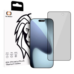 Tempered glass Tel Protect 10X Privacy Titanium for Iphone 17 Pro