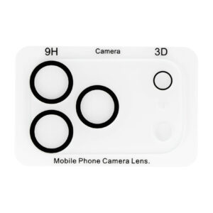 Tempered Glass HARD SILK PRINT for camera (LENS) for Iphone 18 Pro (island)