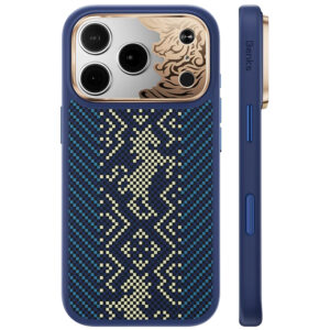 Benks Case Magnetic Armor Pro Knight Kevlar Metal Frame (C.K.FL.AP.GD.BC73) for Iphone 18 Pro Max/17 Pro Max blue (Camera Control Button)