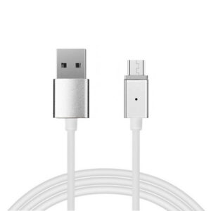 Cable Magnetic Type 1 - USB to Micro USB - with detachable plug 1 Meter SILVER (blister pack)