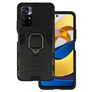Ring Armor Case for Xiaomi Redmi Note 11 5G/Note 11S 5G/Poco M4 Pro 5G Black