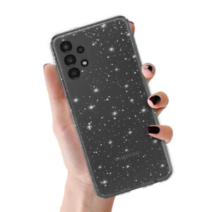 Crystal Glitter Case for Samsung Galaxy A13 4G Silver