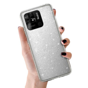 Crystal Glitter Case for Xiaomi Redmi 10C Silver