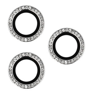 Tempered Glass HARD DIAMOND for camera (LENS) for Iphone 13 Pro/13 Pro Max silver (lens 3 pieces)