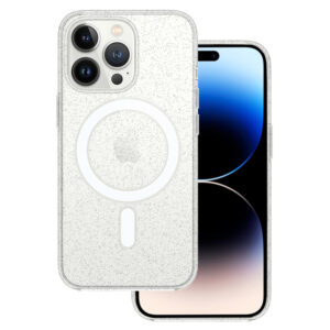 TEL PROTECT MagSilicone Clear Case for Iphone 11 Pro Max Glitter
