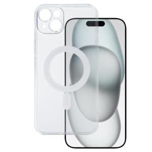 TEL PROTECT MagSilicone Case for Iphone 15 Plus Transparent
