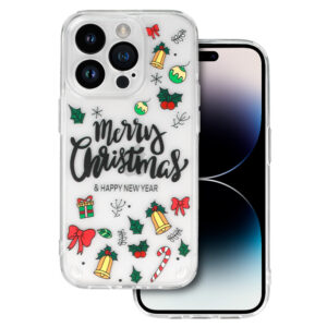 TEL PROTECT Christmas Case for Iphone 13 Pro Design 3 Clear