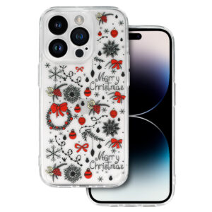 TEL PROTECT Christmas Case for Iphone 13 Pro Design 5 Clear