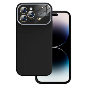 Soft Silicone Lens Case for Iphone 15 Plus black